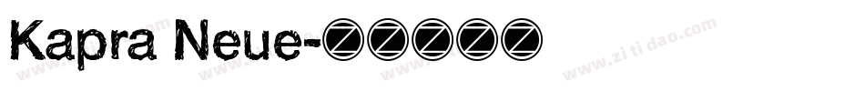 Kapra Neue字体转换